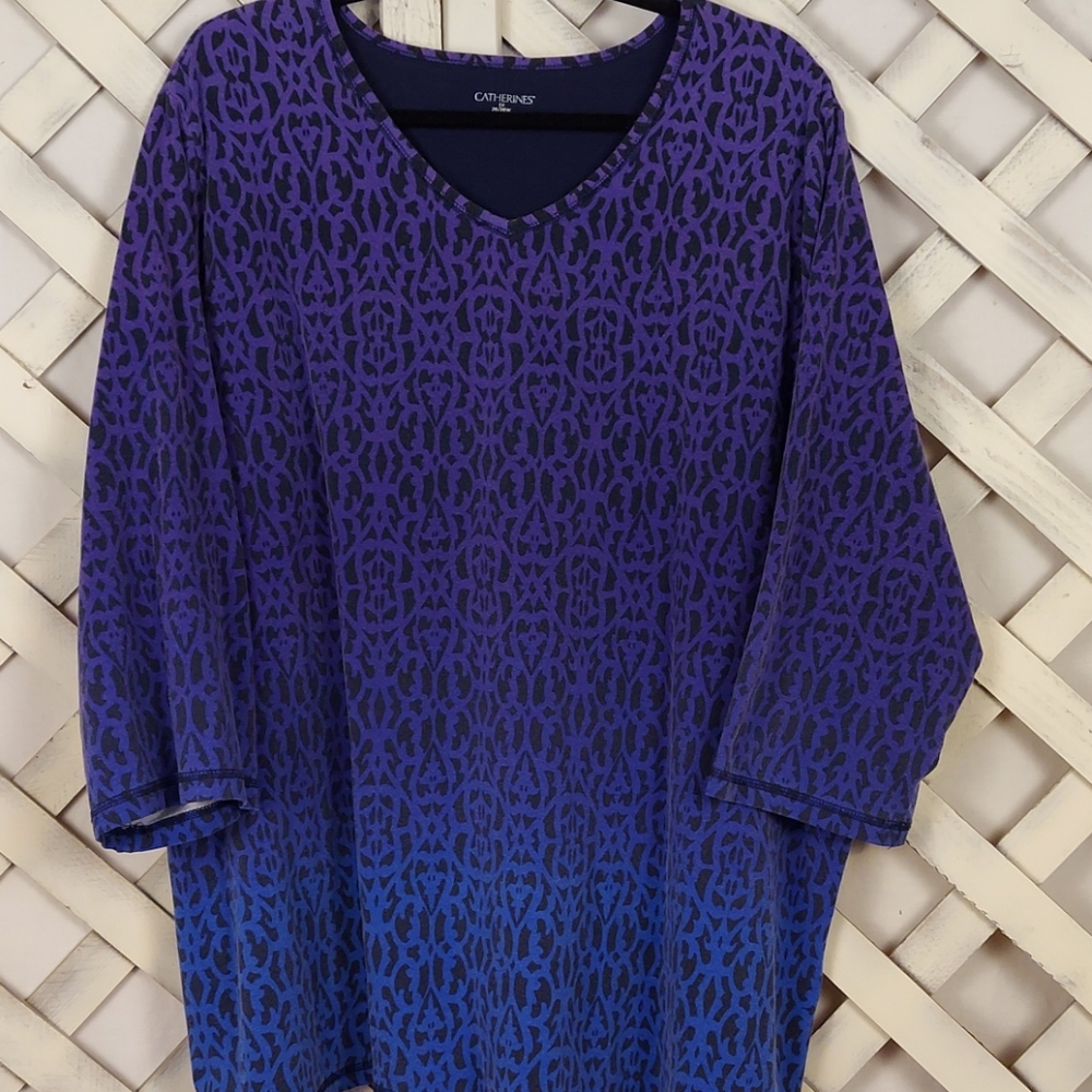 Catherines Knit Top With Elbow Length Sleeves